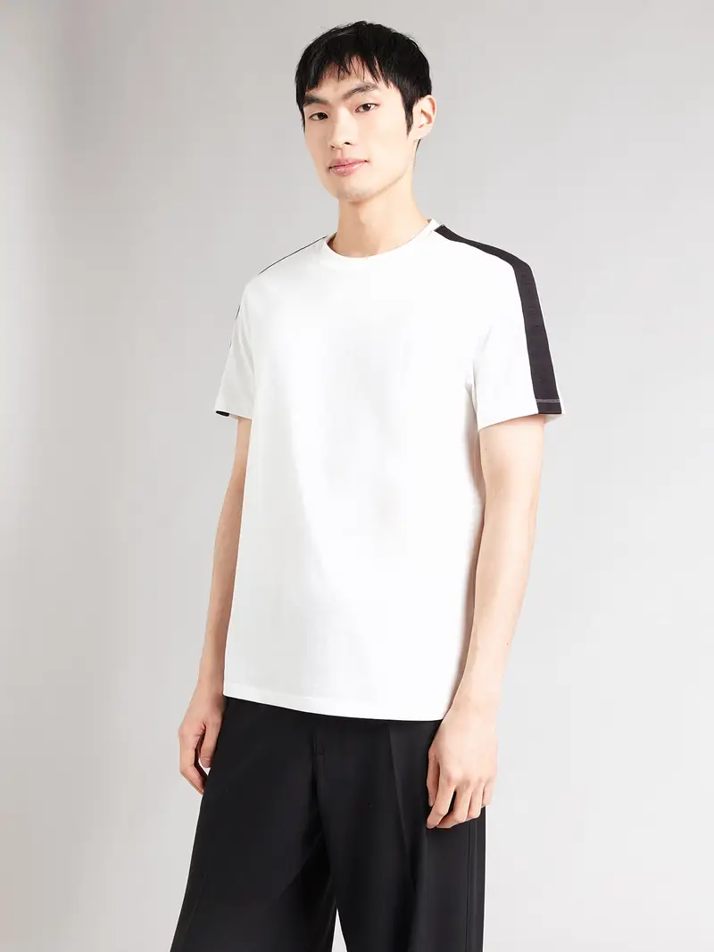 Maglietta nero / offwhite miniatura 3