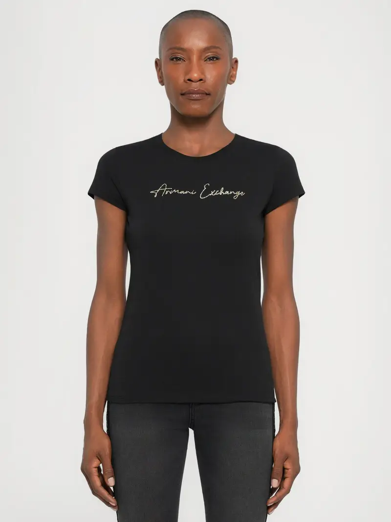 Maglietta oro / nero miniatura 2