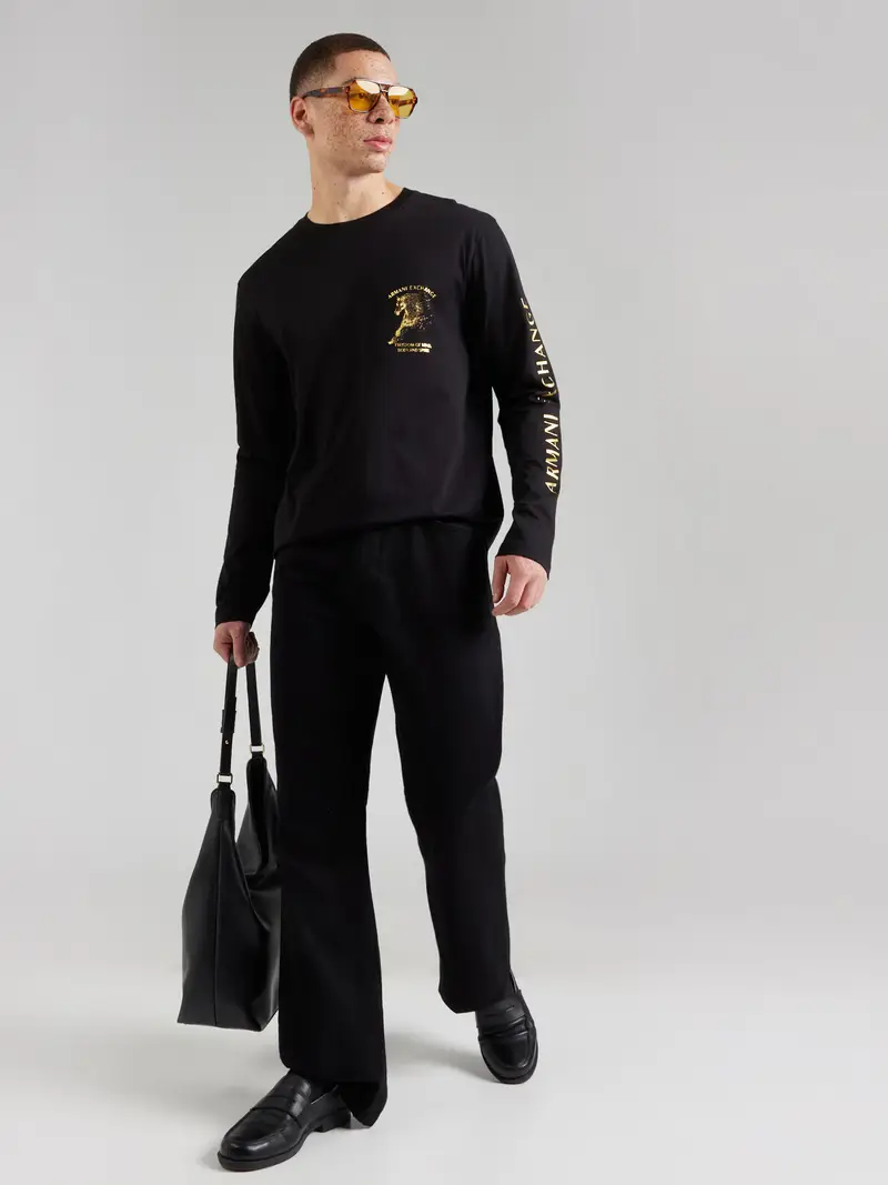 Maglietta oro / nero miniatura 3