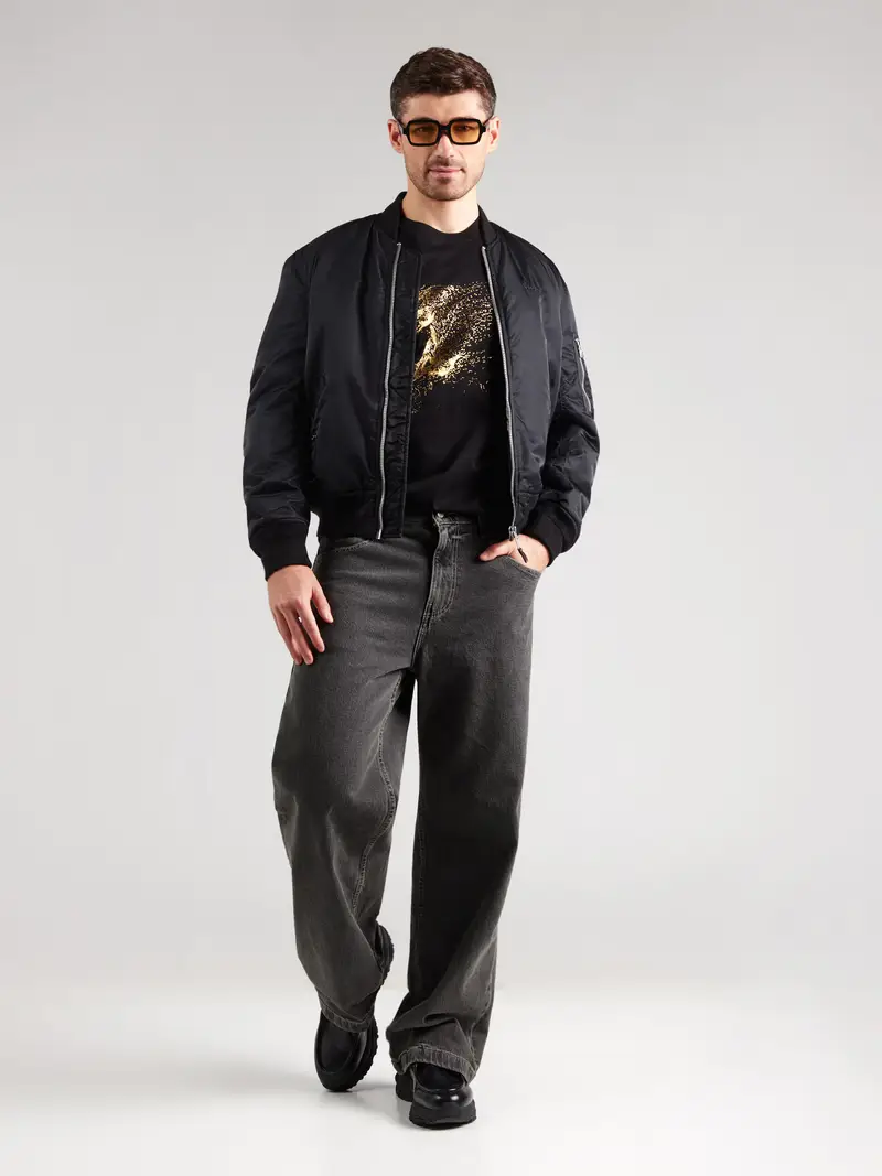 Maglietta oro / nero miniatura 3