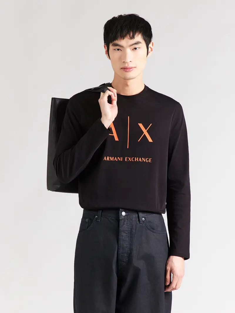 Maglietta rosso chiaro / nero miniatura 3