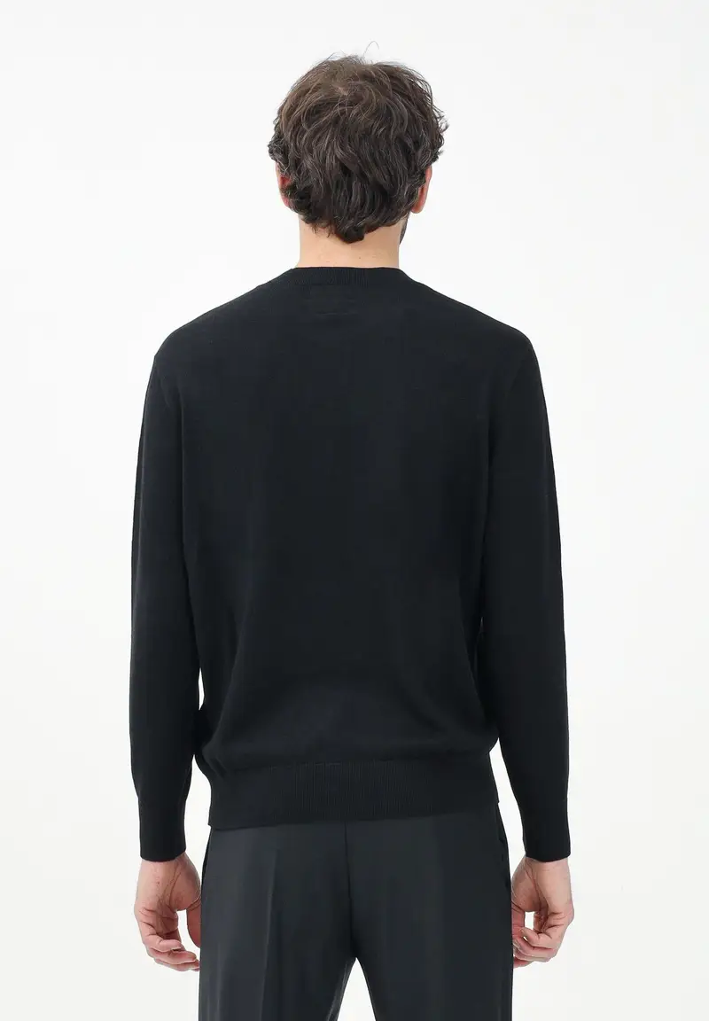 ARMANI EXCHANGE Maglioncino girocollo nero da uomo miniatura 2