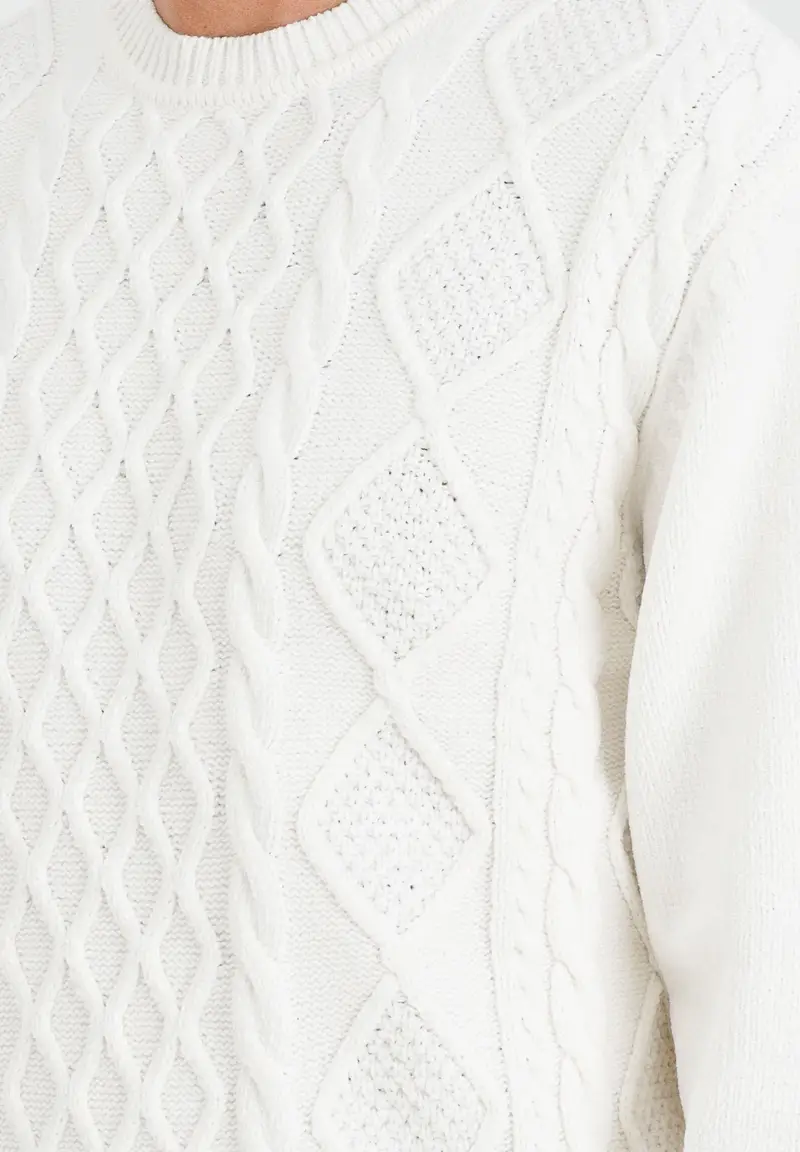 ARMANI EXCHANGE Maglioncino girocollo panna da uomo miniatura 2