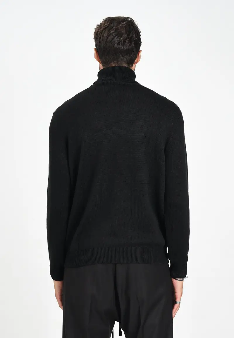 ARMANI EXCHANGE Maglione a collo alto nera da uomo miniatura 2