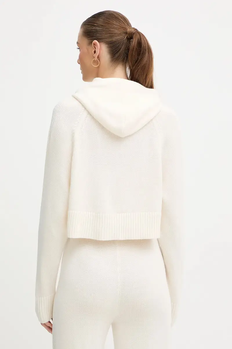 maglione con lana colore beige XW000767 AF13774 miniatura 3