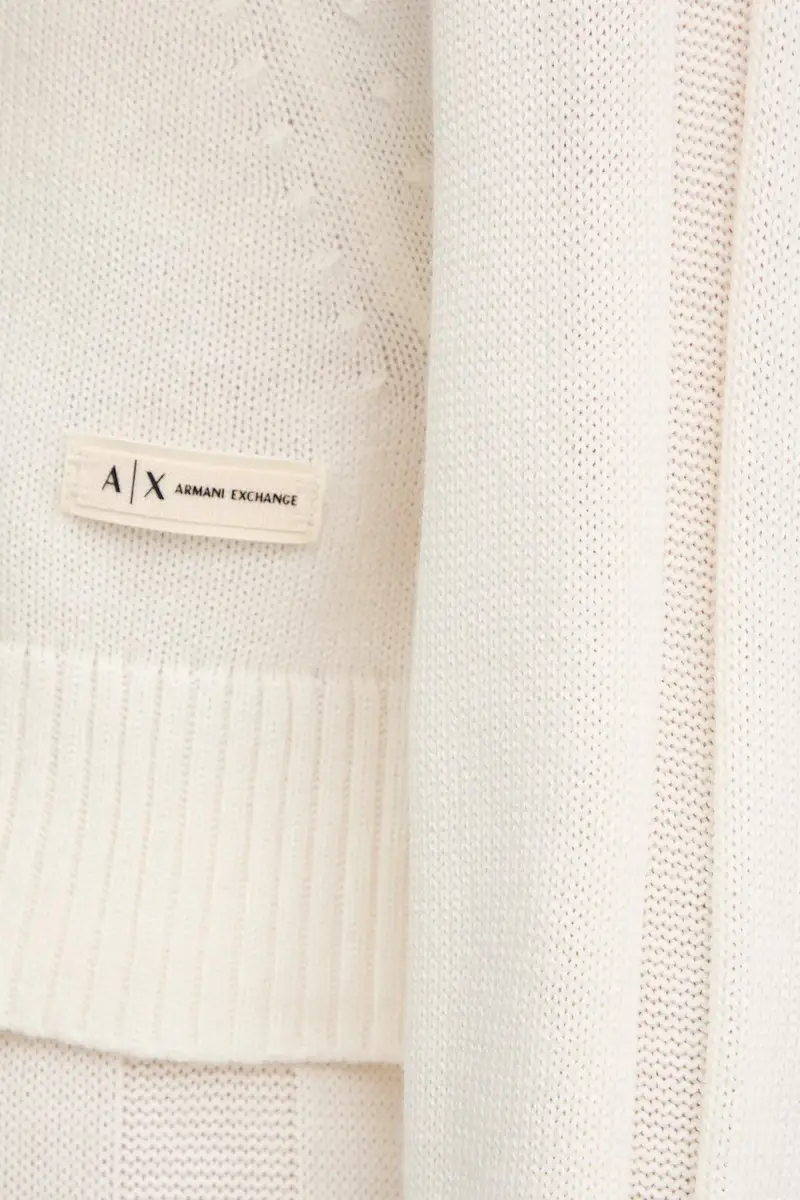 maglione con lana colore beige XW000767 AF13774 miniatura 5