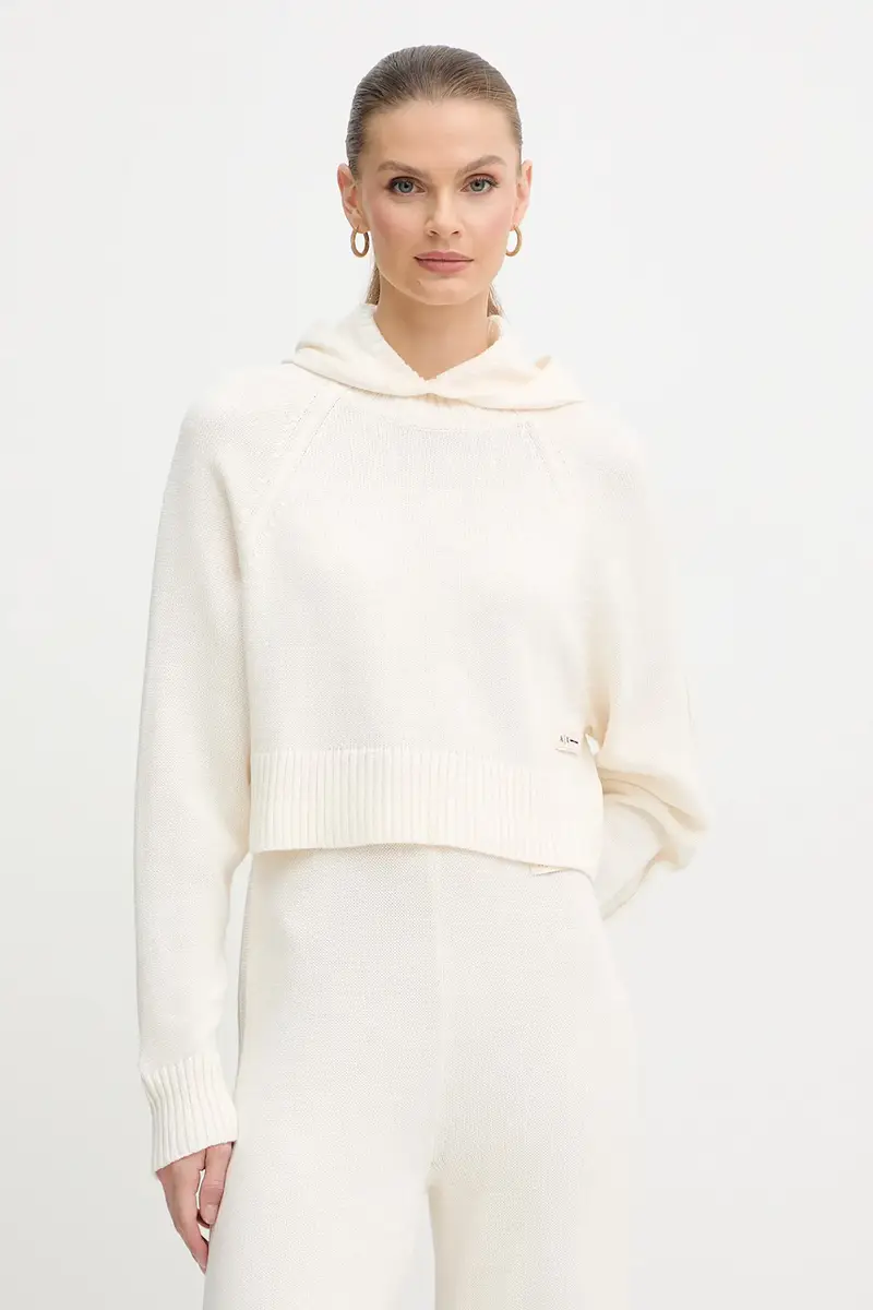 maglione con lana colore beige XW000767 AF13774