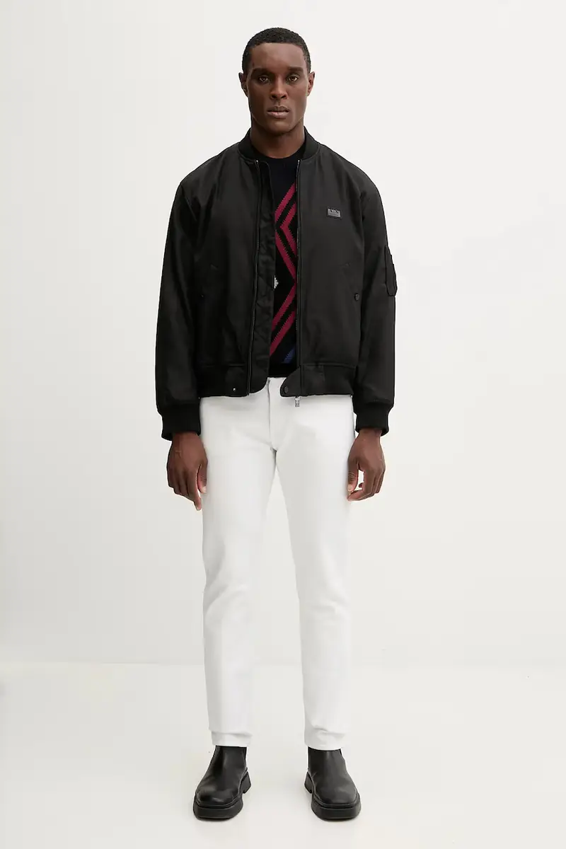 maglione con lana colore blu navy XM001323 AF13776 miniatura 2