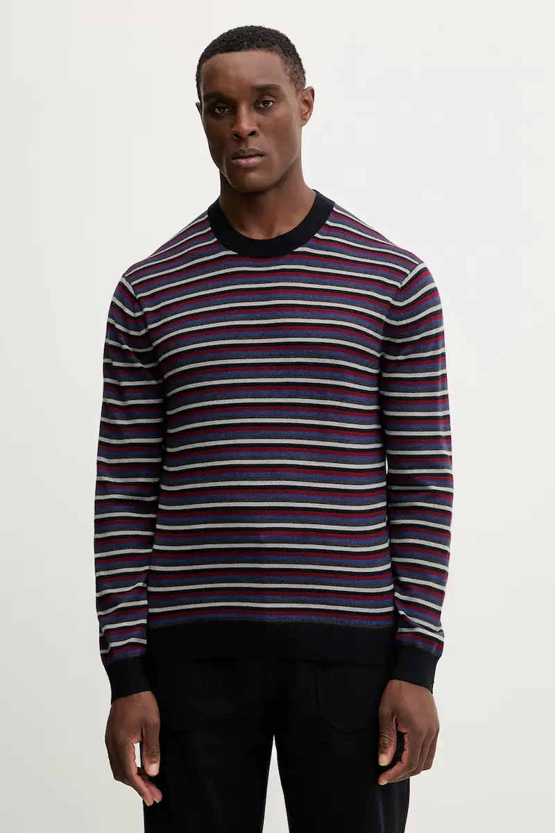 maglione con lana colore blu navy XM001324 AF11965