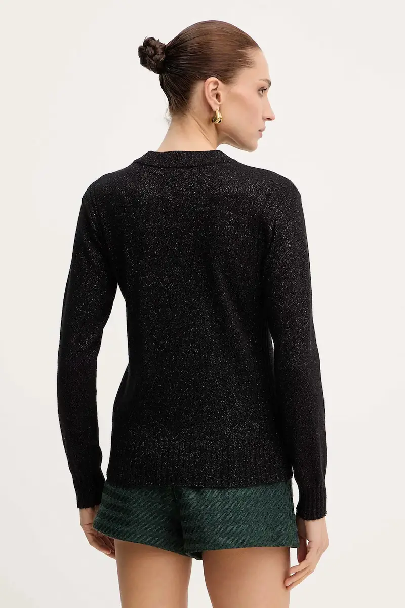 maglione con lana colore nero XW001164 AF16181 miniatura 3