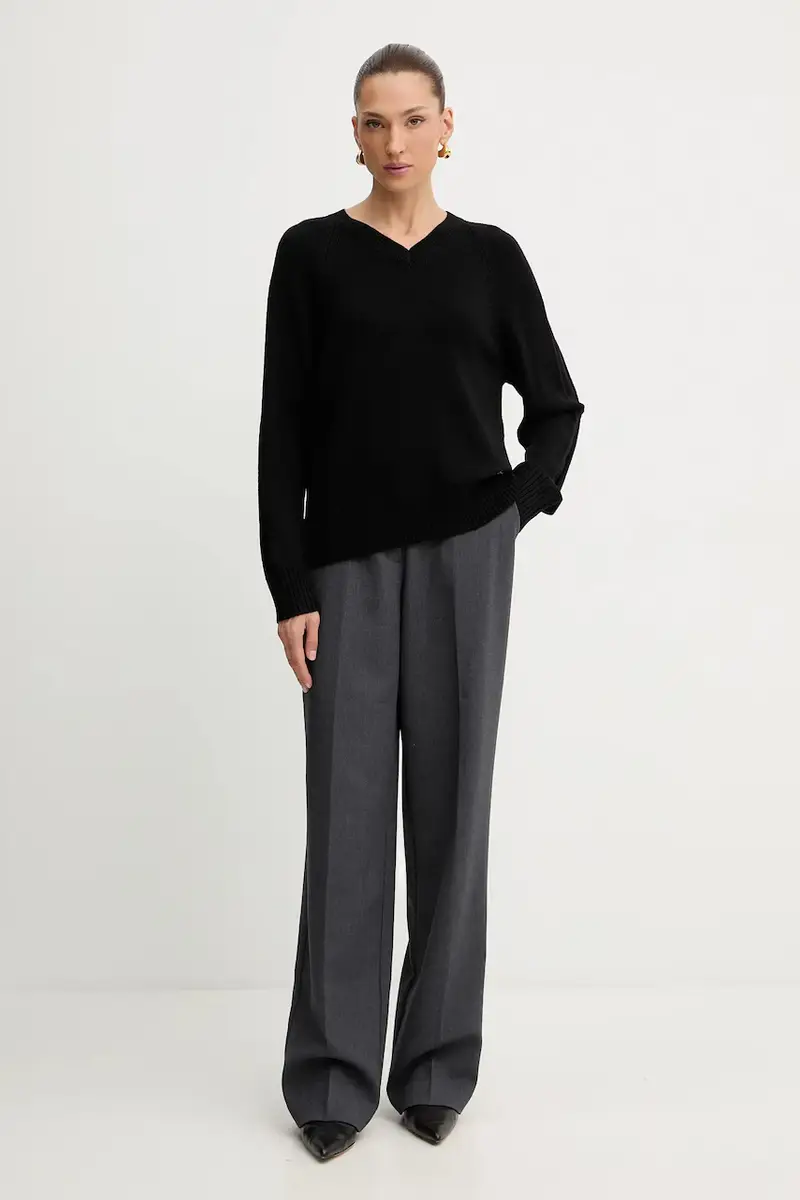 maglione con lana colore nero XW001335 AF13774 miniatura 2