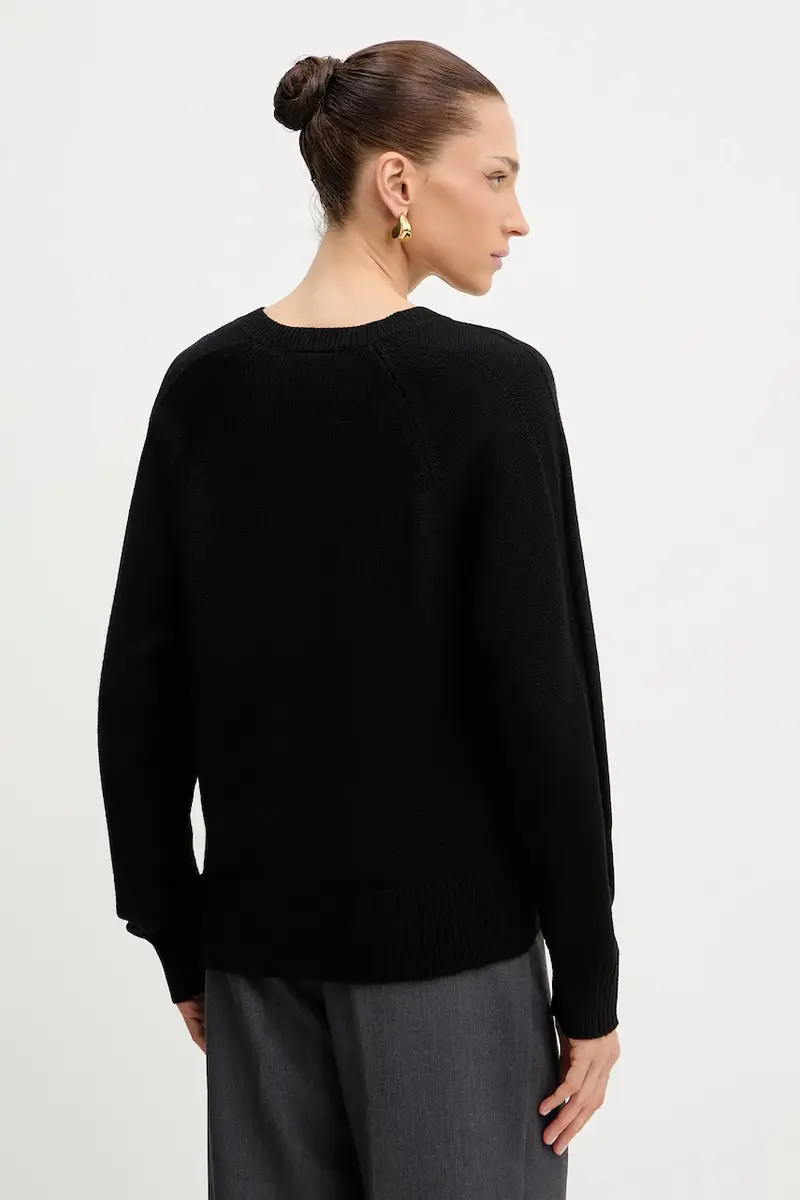 maglione con lana colore nero XW001335 AF13774 miniatura 3