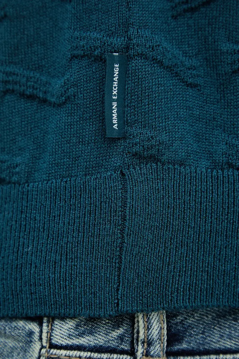 maglione con lana colore turchese XM001560 AF11982 miniatura 5