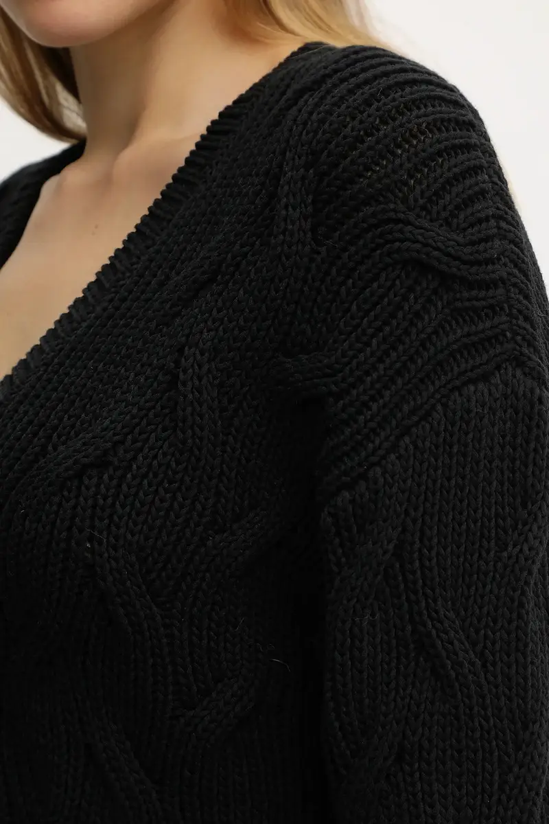 maglione donna colore nero XW001771 AF16638 miniatura 5