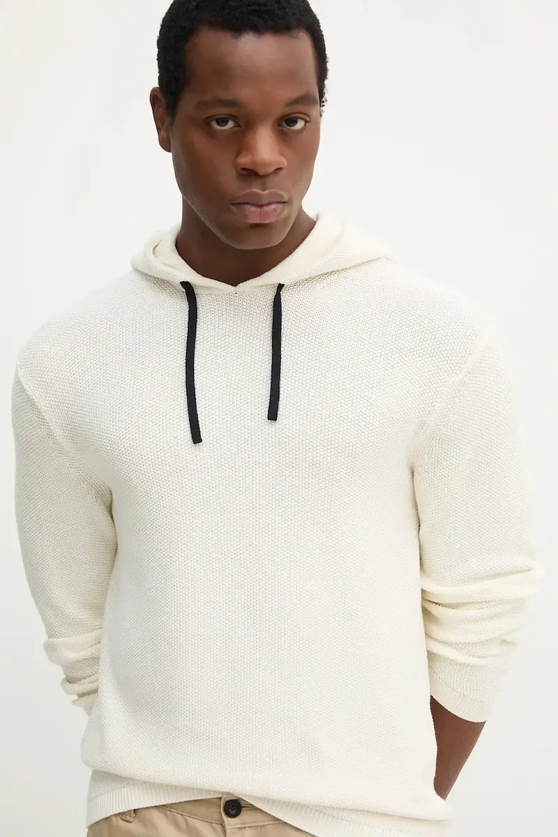 maglione in cotone Beige miniatura 4