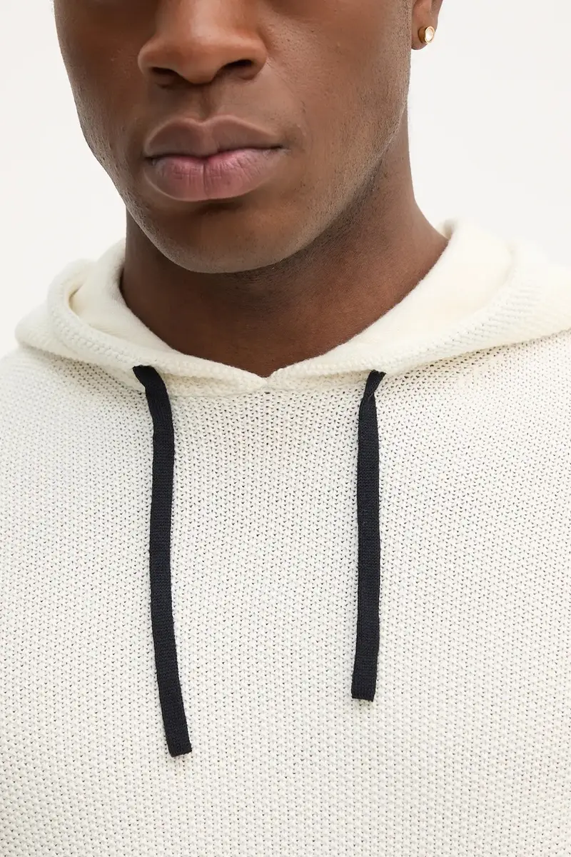 maglione in cotone Beige miniatura 5