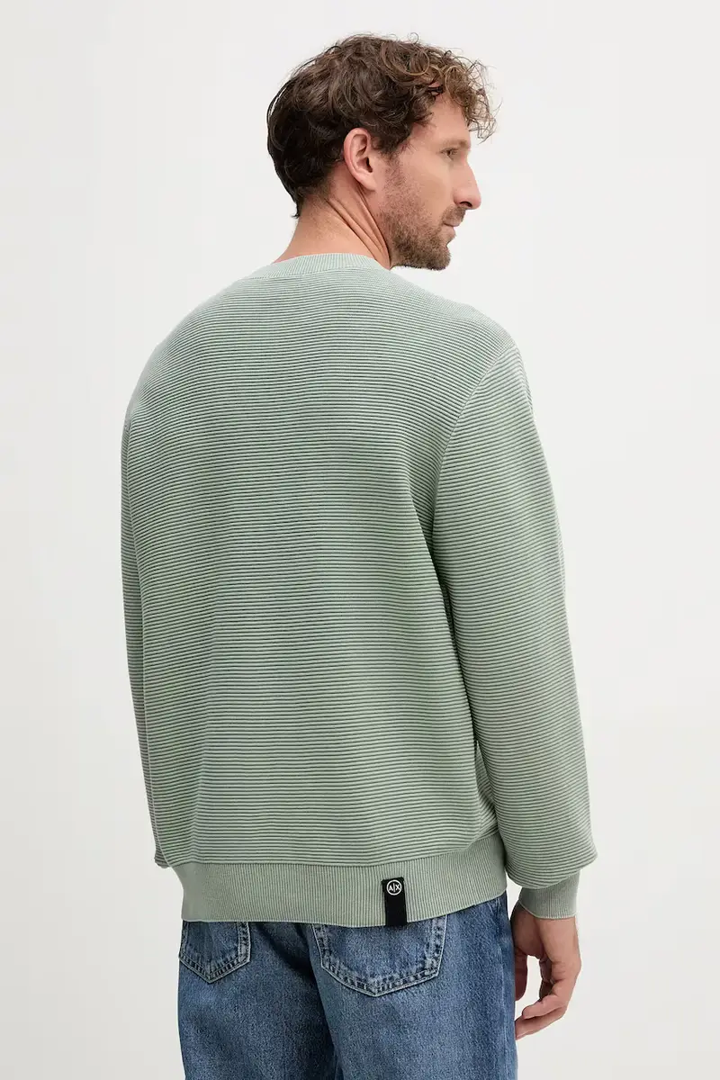maglione in cotone uomo colore verde XM000915 AF11967 miniatura 3