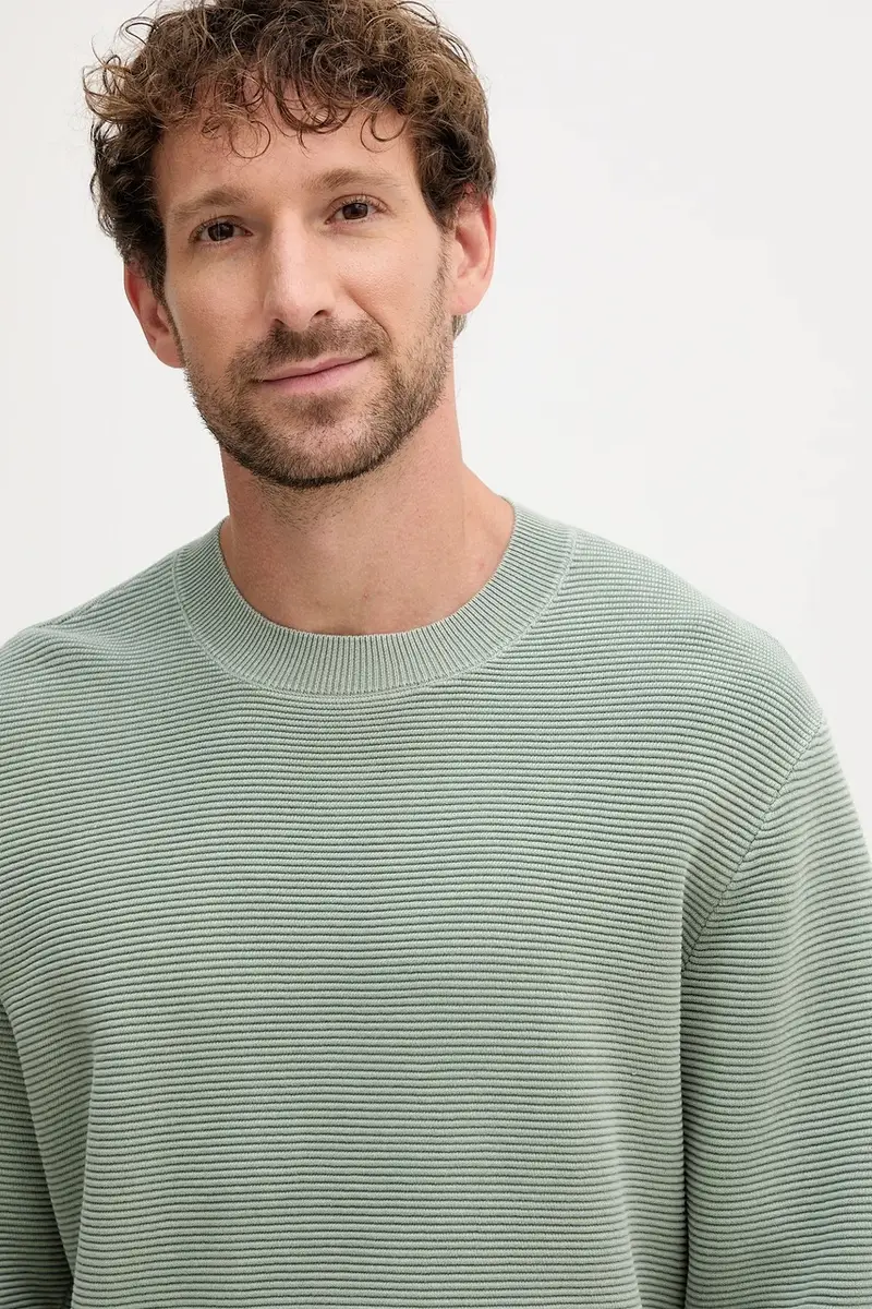 maglione in cotone uomo colore verde XM000915 AF11967 miniatura 4