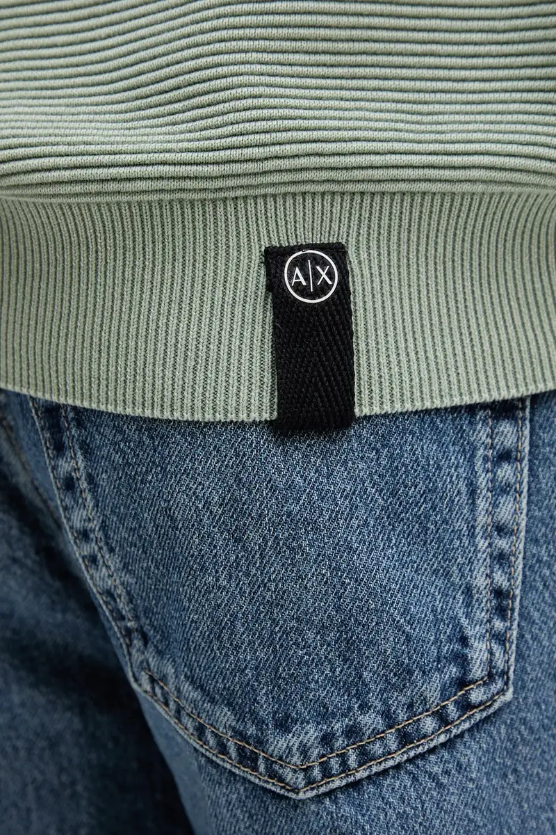 maglione in cotone uomo colore verde XM000915 AF11967 miniatura 5