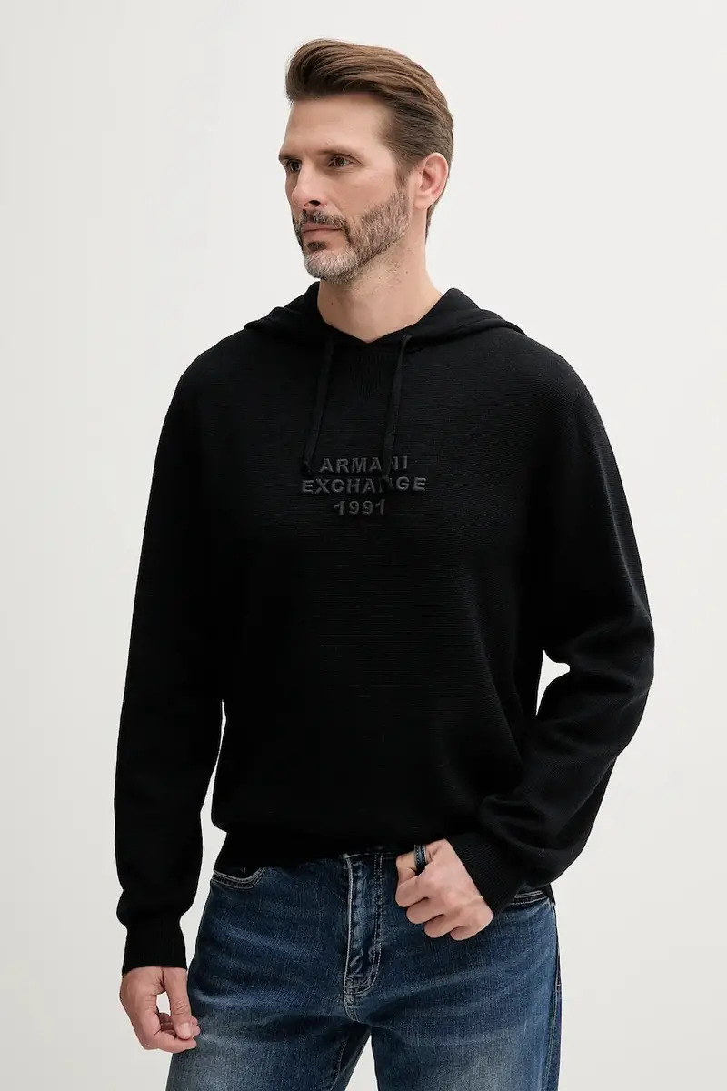 maglione in lana colore blu navy XM000694 AF11982