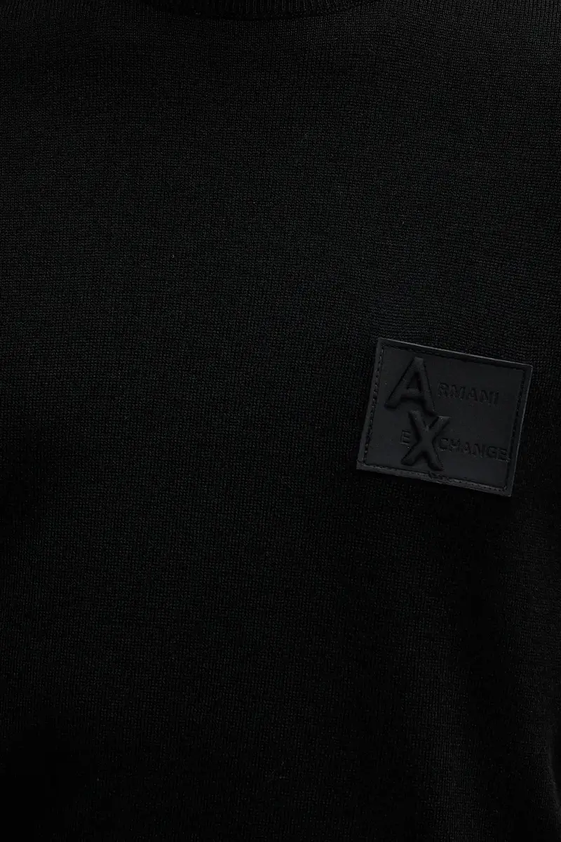 maglione in lana uomo colore nero XM001329 AF11982 miniatura 5