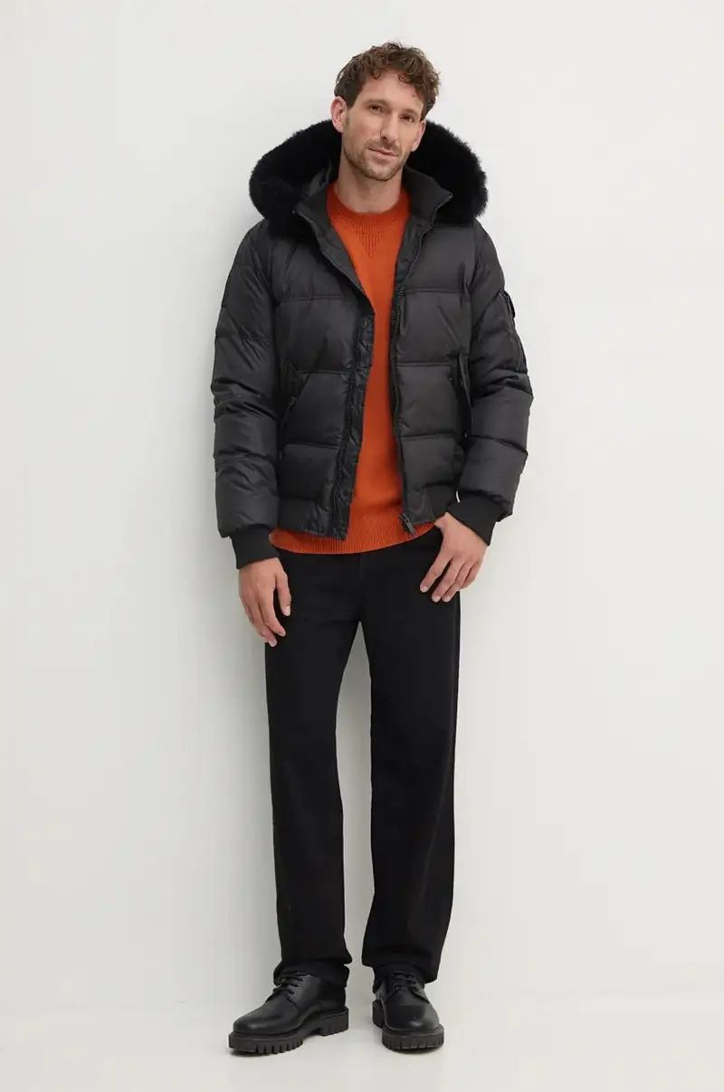 maglione in misto lana uomo colore arancione 6DZM1F ZM1LZ miniatura 2