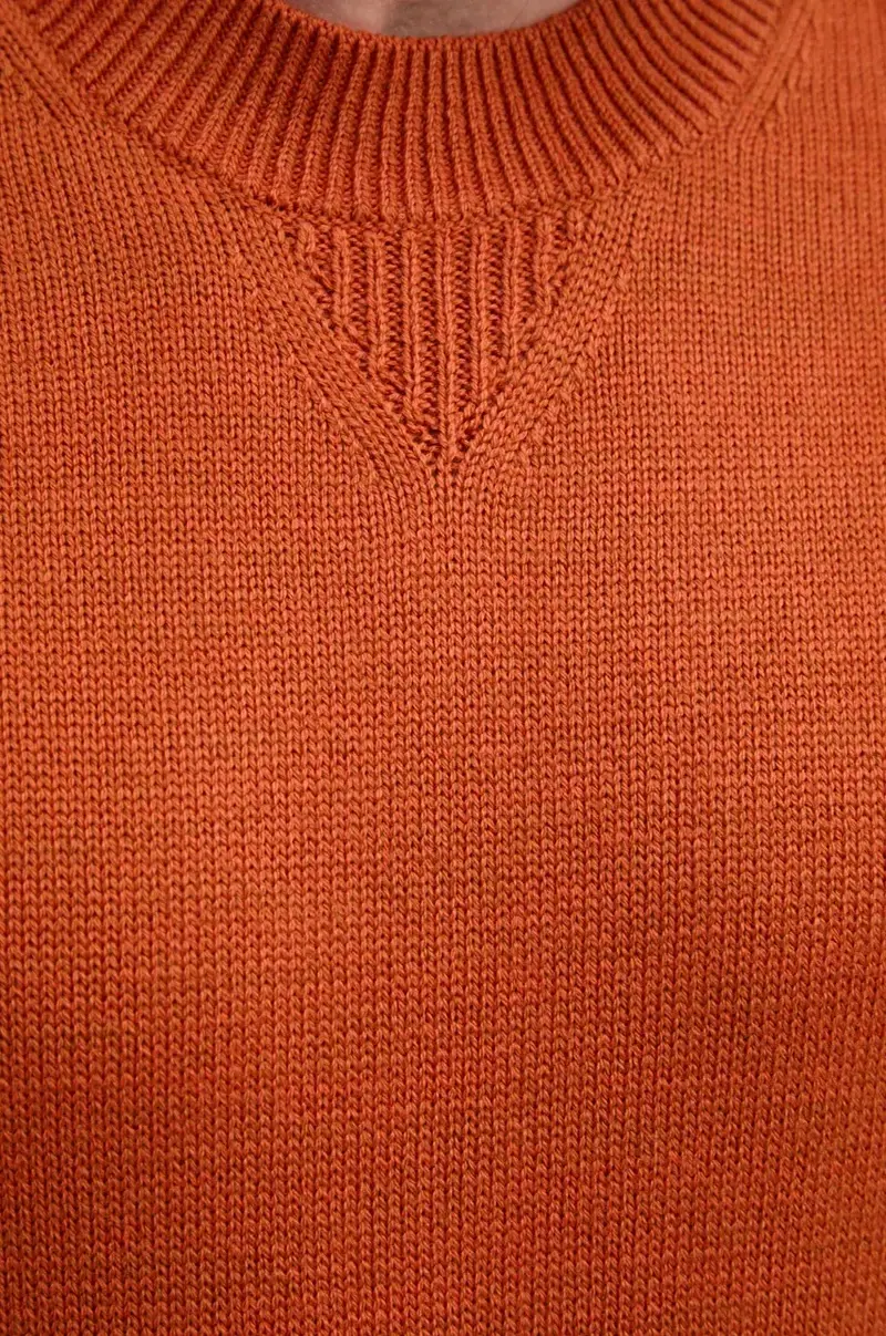 maglione in misto lana uomo colore arancione 6DZM1F ZM1LZ miniatura 5