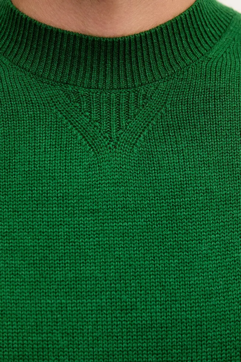 maglione in misto lana uomo colore verde XM001916 AF14008 miniatura 5