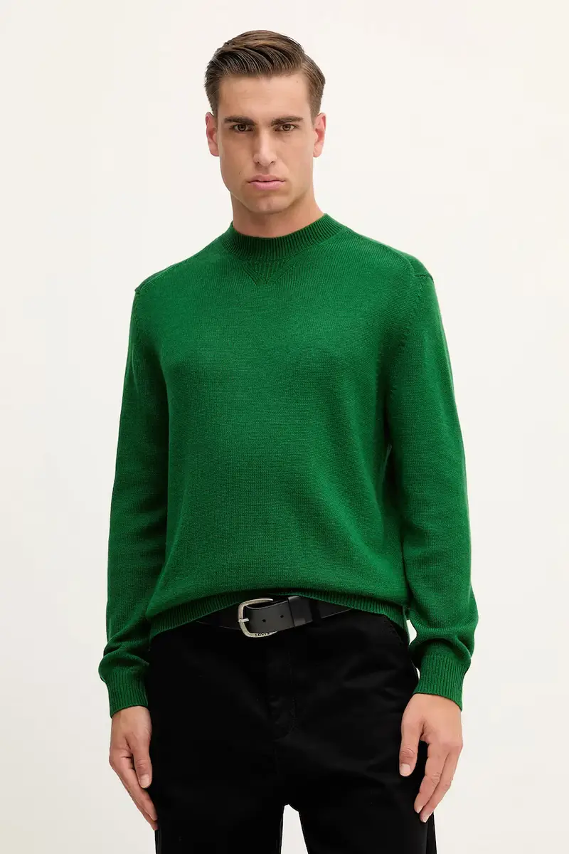 maglione in misto lana uomo colore verde XM001916 AF14008