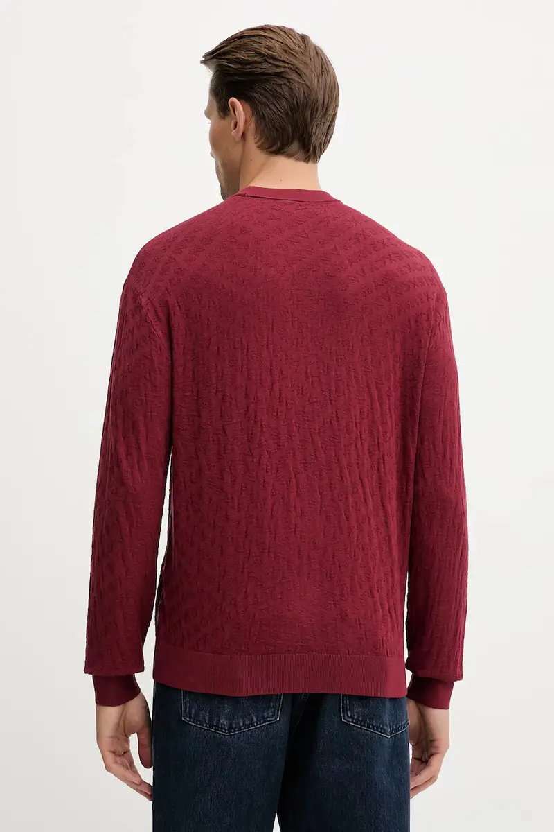 maglione uomo colore granata XM001316 AF10454 miniatura 3