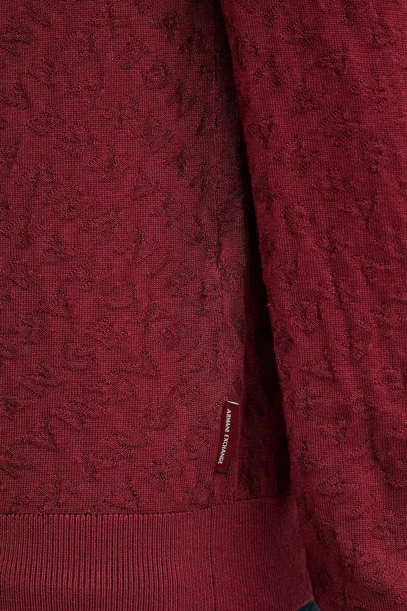 maglione uomo colore granata XM001316 AF10454 miniatura 5