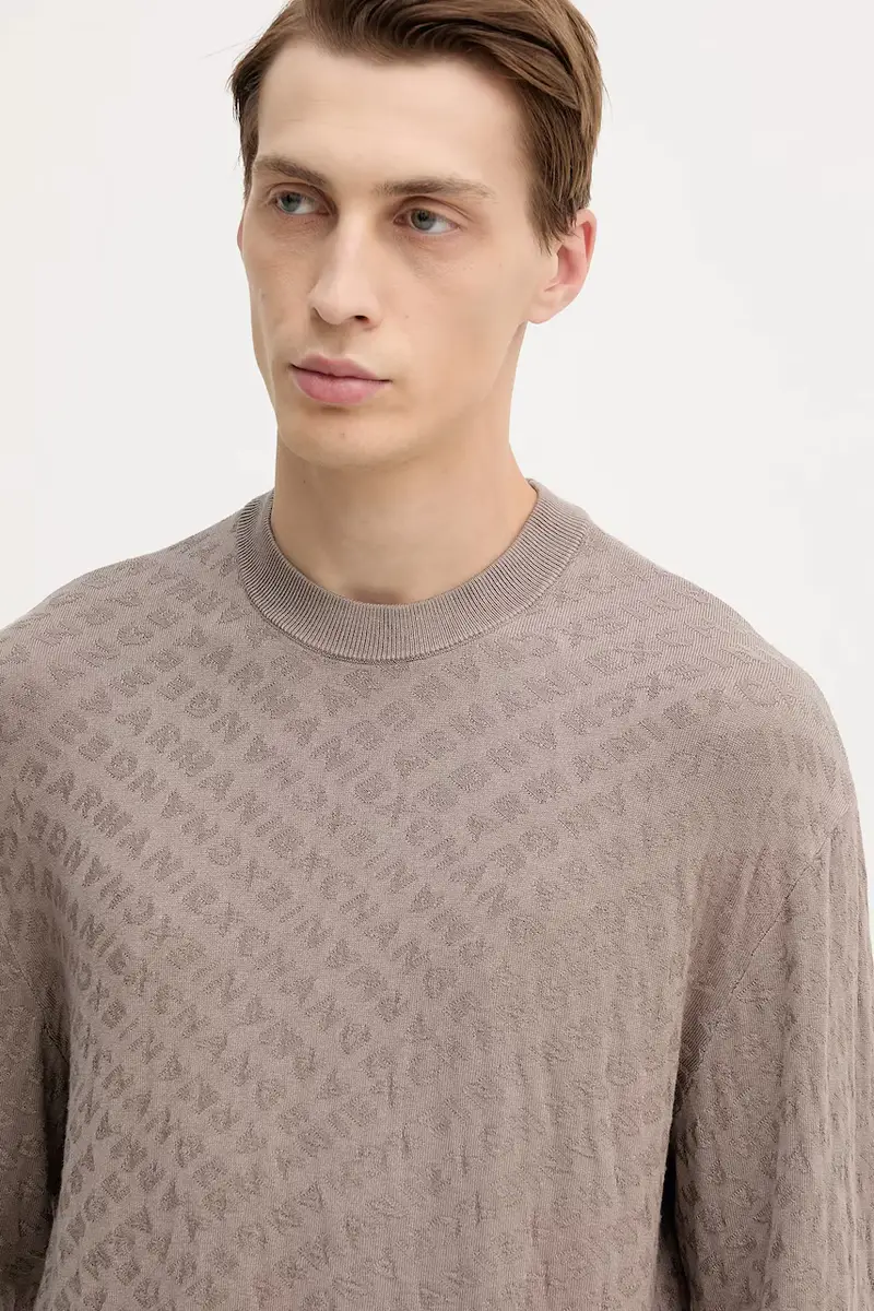 maglione uomo colore marrone XM001316 AF10454 miniatura 4