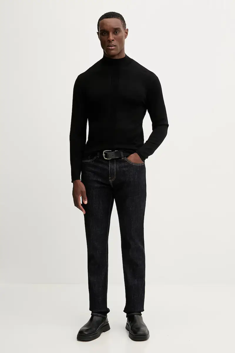 maglione uomo colore nero XM001335 AF10454 miniatura 2