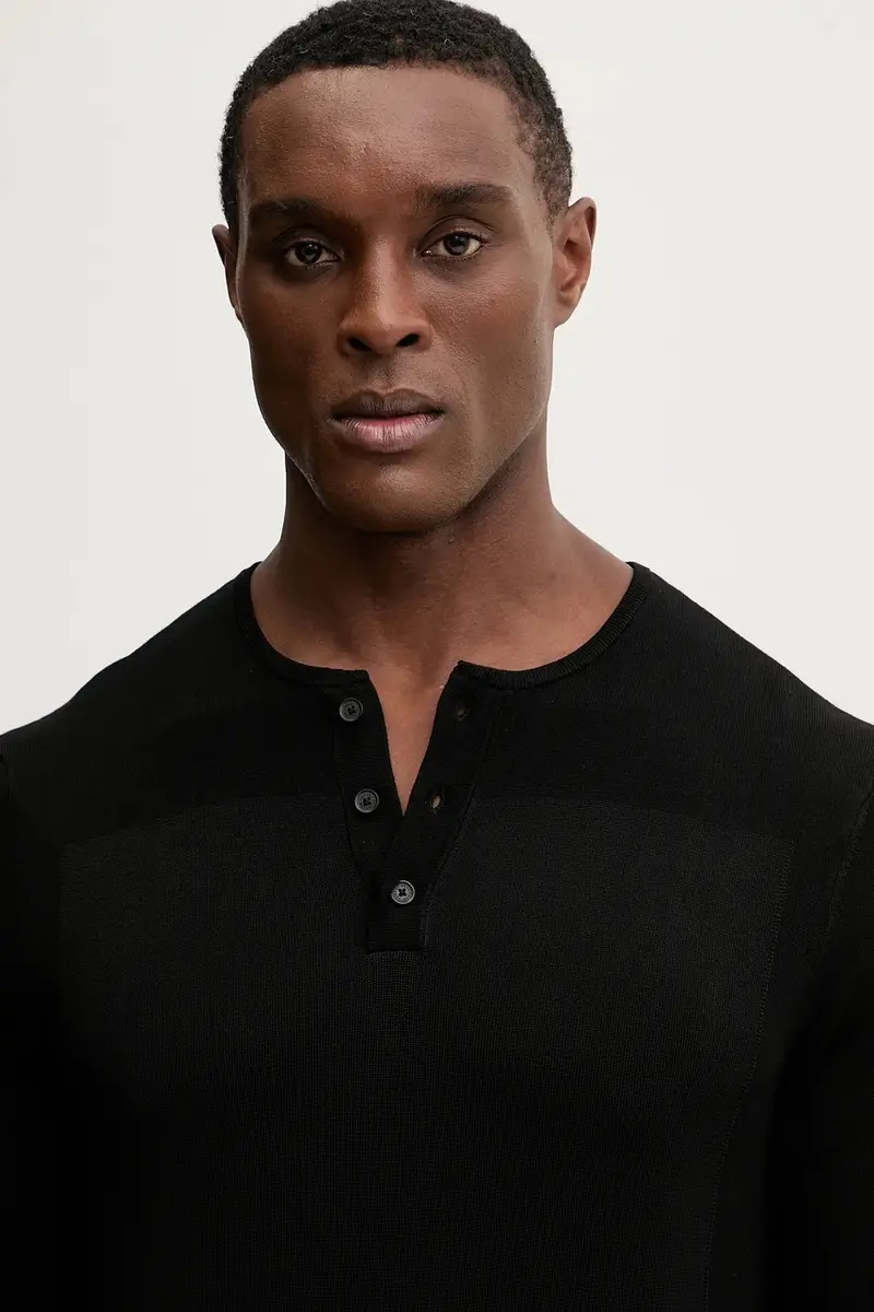 maglione uomo colore nero XM001923 AF18947 miniatura 4