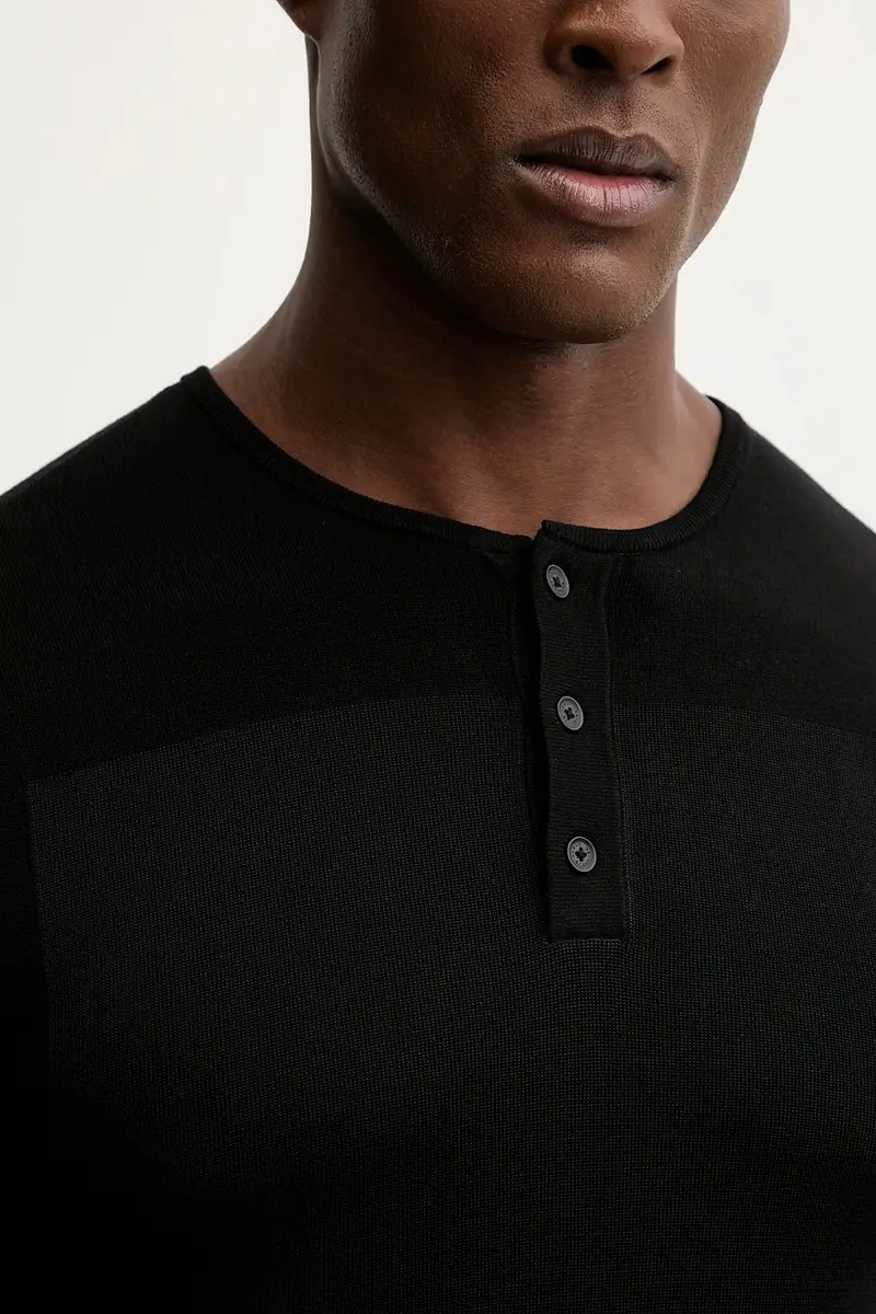 maglione uomo colore nero XM001923 AF18947 miniatura 5