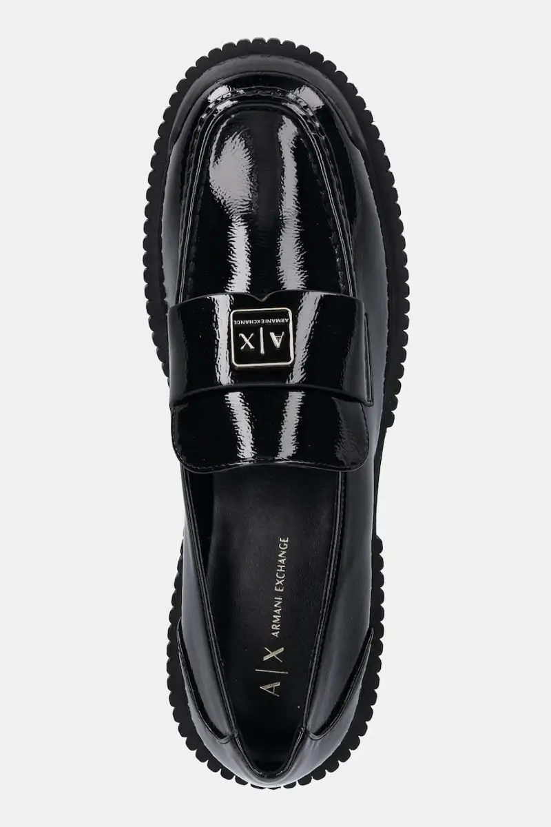 Armani Exchange Mocassini Donna Nero 3846198 miniatura 4