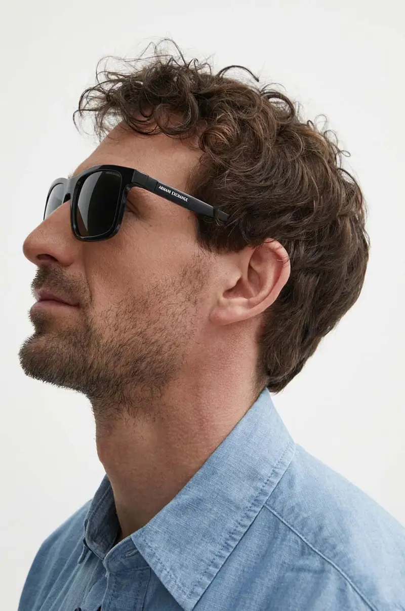 Armani Exchange Occhiali da sole Uomo Nero 3625257 miniatura 2