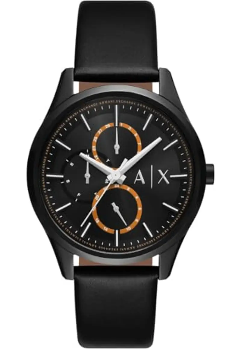 Armani Exchange Orologio Analogico al Quarzo Uomo con Cinturino in Pelle AX1886
