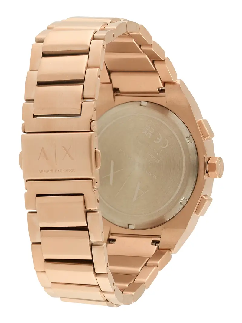 Orologio analogico marrone scuro / oro rosé miniatura 2