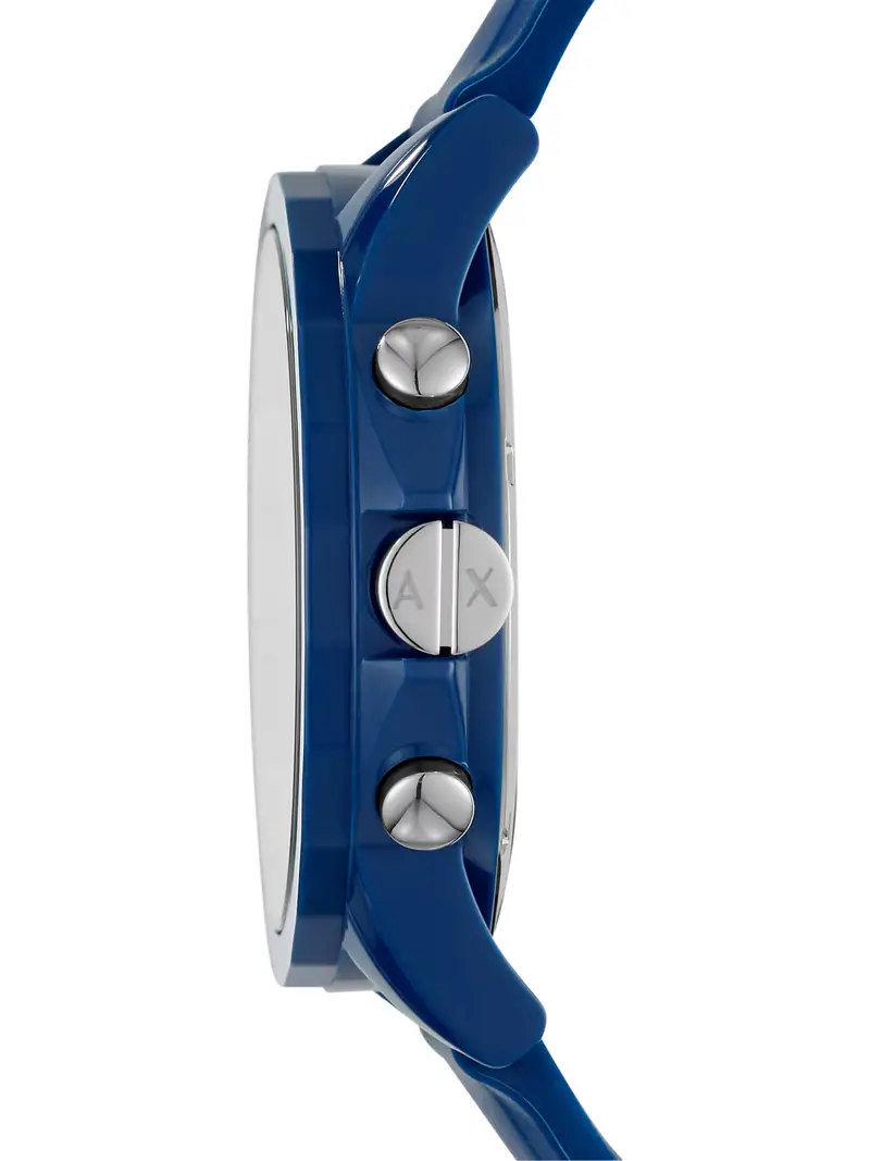 Orologio analogico navy / argento miniatura 3