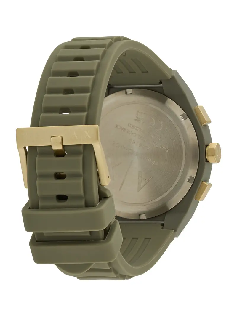 Orologio analogico oro / oliva miniatura 2