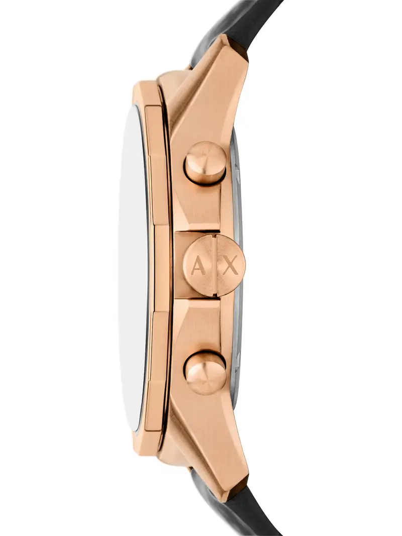 Orologio analogico oro rosé / nero Oro rosé miniatura 2