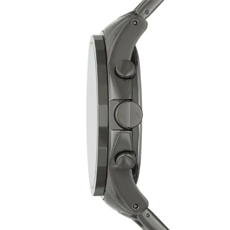 Armani Exchange Orologio da uomo, cronografo al quarzo, cassa in acciaio inossidabile 45 mm con bracciale in acciaio miniatura 2