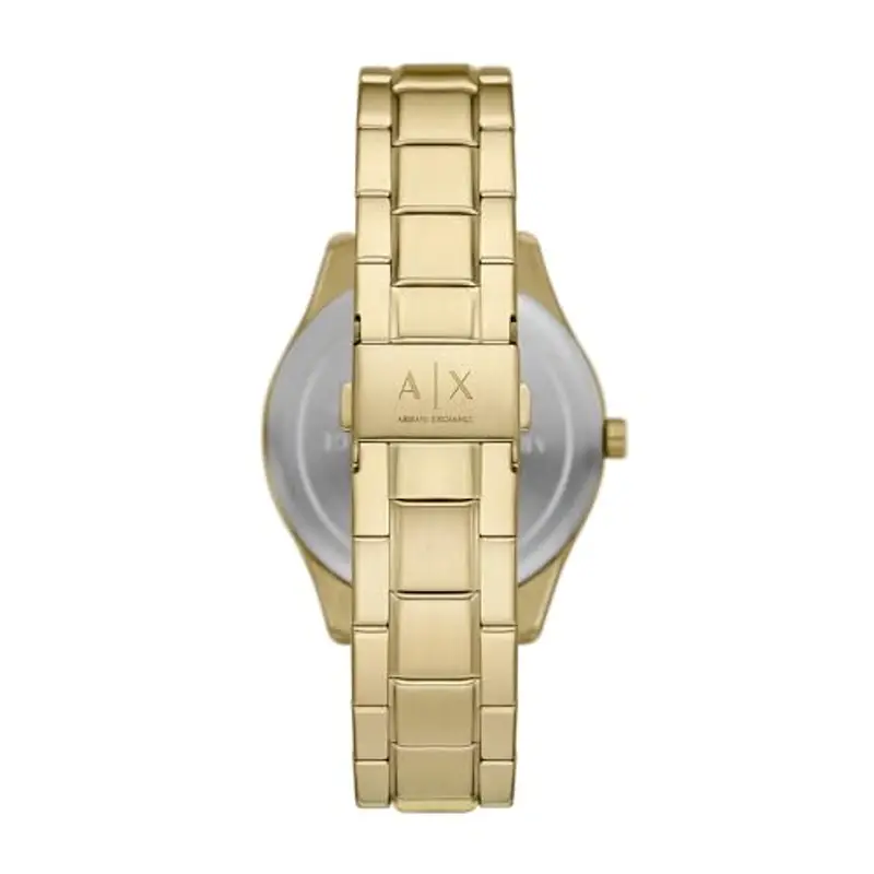 Armani Exchange Orologio da Uomo, Movimento Multifunzione, Acciaio Inossidabile, con Cassa da 42 mm e Cinturino in Pelle o Acciaio, D'oro miniatura 2
