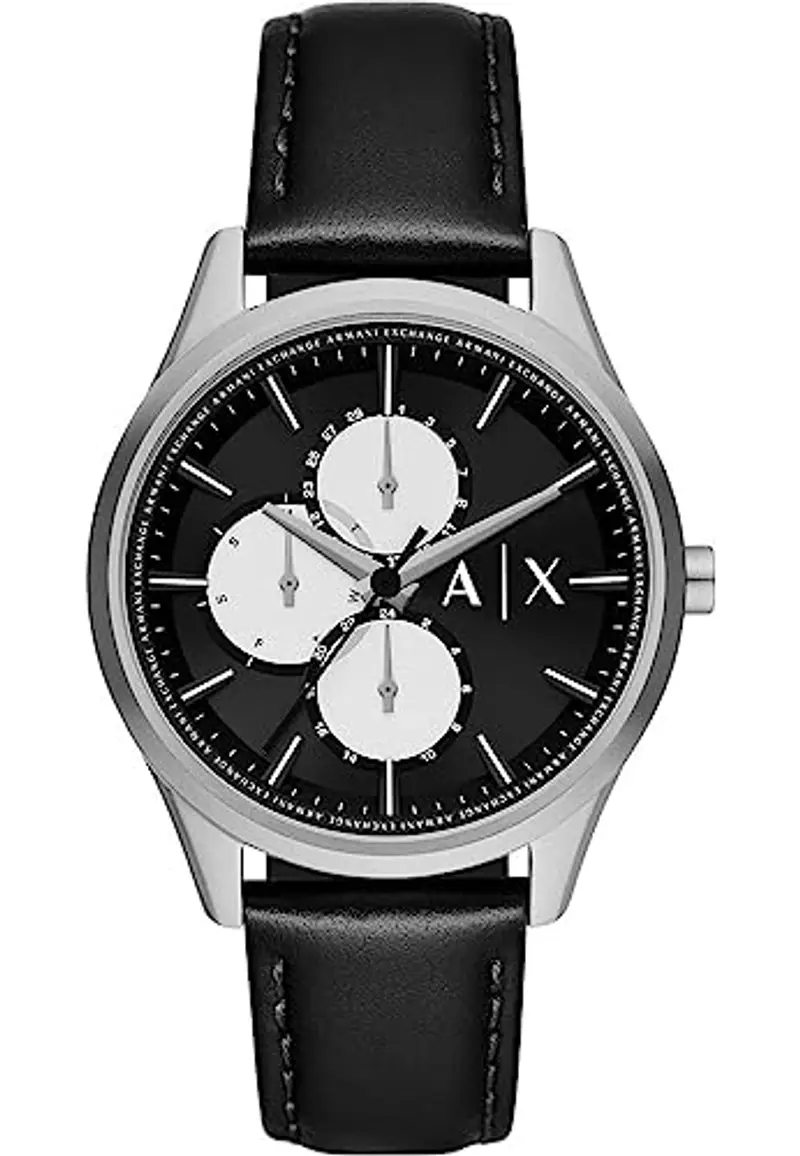 Armani Exchange Orologio da uomo, quarzo/multi-movimento, cassa da 42 mm, cinturino in pelle AX1872