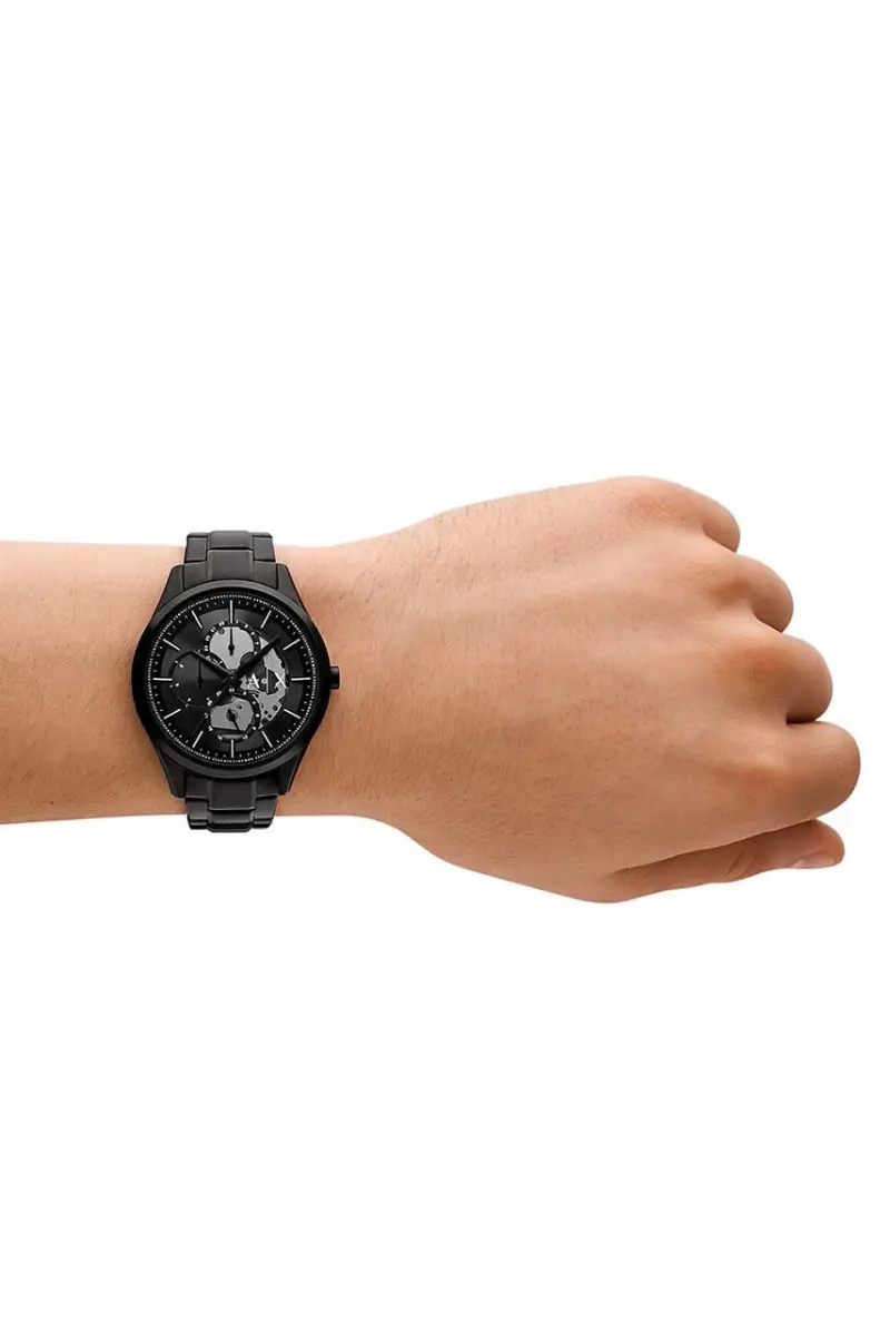 orologio e collana colore nero AX7160SET miniatura 5