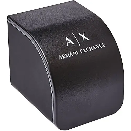 Armani Exchange Orologio per uomo, Movimento al quarzo a tre lancette e cassa da 44 mm con cinturino in acciaio, Grigio miniatura 3