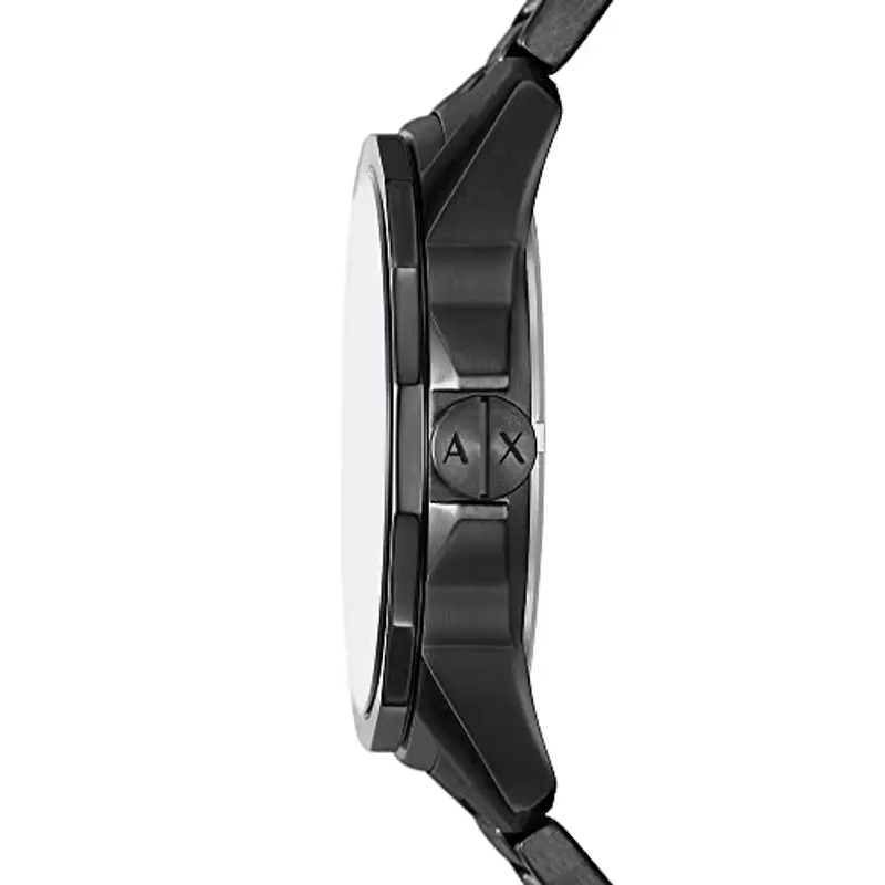 Armani Exchange Orologio per uomo, Movimento al quarzo multifunzione e cassa da 44 mm con cinturino in acciaio, Nero e grunge miniatura 3