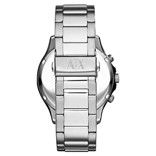 Armani Exchange Orologio per uomo, Movimento cronografo al quarzo e cassa da 46 mm con cinturino in acciaio, Tono miniatura 2
