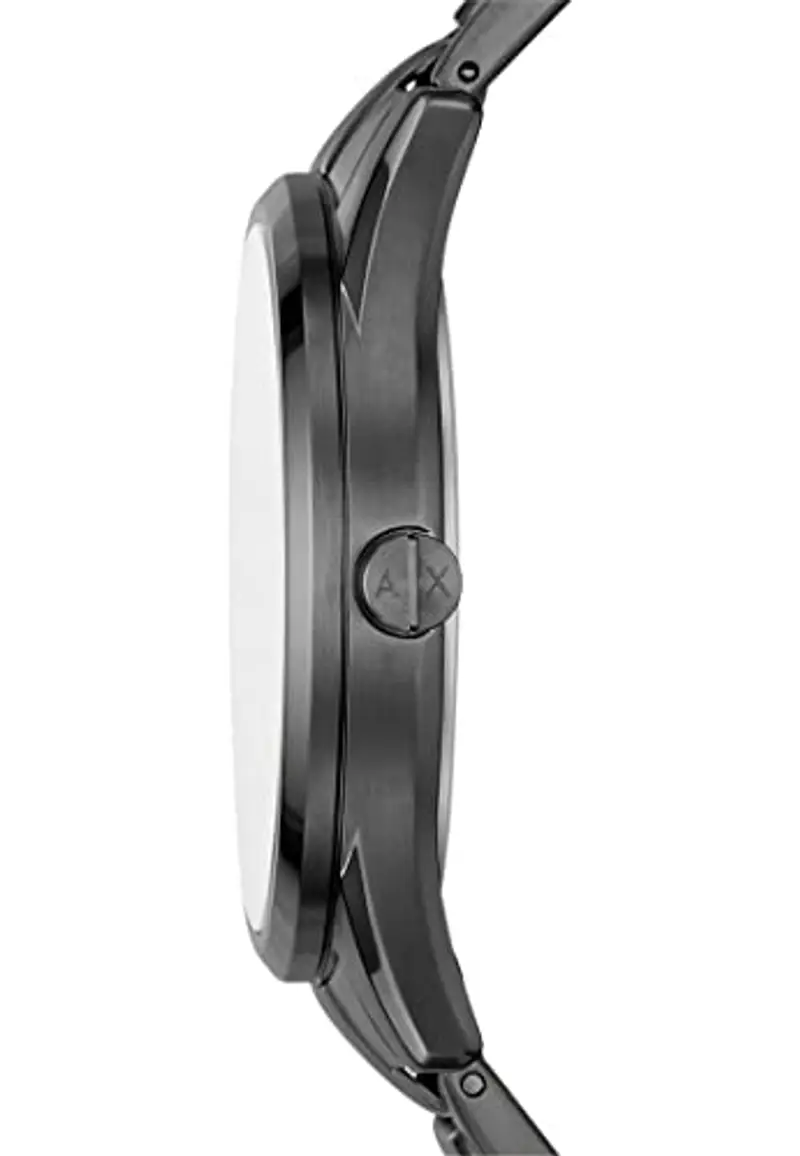 Armani Exchange orologio per uomo, movimento cronografo e cassa orologio per 42 mm con cinturino in acciaio inossiorologio perbile, pelle o silicone, Carbone e nero miniatura 2